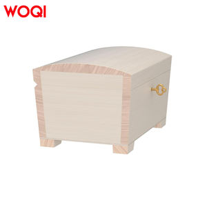 WOQI toptan fabrika doğrudan ucuz el yapımı ahşap hazine göğüs kutusu ile anahtar mükemmel doğum günü hediyesi annen için, eşi - Product Image 4