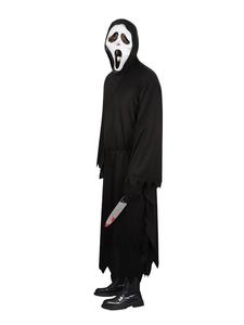 Costume de Robe <span class=keywords><strong>d</strong></span>'<span class=keywords><strong>horreur</strong></span> Halloween tunique à capuche Rob fournitures de fête pour enfants Costumes <span class=keywords><strong>d</strong></span>'halloween cape à capuche cape de Cosplay - Product Image 5
