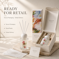 Coffret Cadeau Diffuseur à Bâtonnets Personnalisé 50ml 110ml 200ml Parfum d'Ambiance avec Huiles Essentielles Premium, Emballage OEM ODM Marque Privée