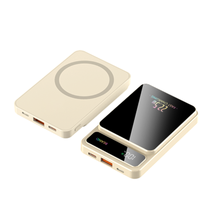 10000mAh Li-Polymer Kabellose Powerbank Magnetischer Ständer Schnelles Laden Digital PD 22,5W Hohe Kapazität Typ-C Eingang 2-in-1 LED
