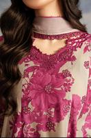 Salwar Kameez Dupatta en tissu lawn imprimé numériquement Iznik, non cousu, pour femme, motif floral traditionnel, coupe ample, longueur au sol