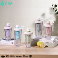 Bouteilles d'eau en plastique écologiques de 420 ml pour l'extérieur, résistantes à l'eau bouillante, pour le sport et le fitness, à boire directement – Fabrication OEM/ODM