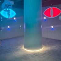 Jeu de laser mobile activé par LED JC pour salle d'activités, jeu de laser d'activation