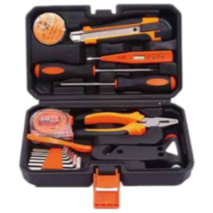<span class=keywords><strong>Kit</strong></span> d'outils ménagers économique XTXS <span class=keywords><strong>en</strong></span> acier inoxydable : marteau, clé à molette réglable, pinces, tournevis, couteau utilitaire, clé hexagonale - Product Image 1