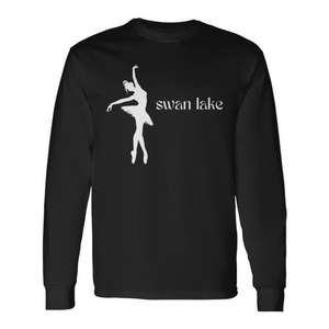 T-shirt à manches longues avec motif ballerine du ballet Swan Lake - Product Image 1