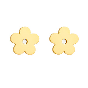 Bijoux minimalistes exquis plaqués or en acier inoxydable avec breloques cœur, perle, fleur et papillon, style transfrontalier Europe-Amérique - Product Image 5