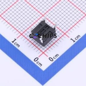 TSD001B05518A Tactile Switch Through hole Component (THT)-4P,6x6mm Switch Round Button 1.8N Through Hole 6mm - Product Image 2