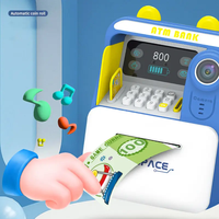 Nouveau style de jouet tirelire intelligent automatique avec reconnaissance faciale, en plastique ABS, pour enfants