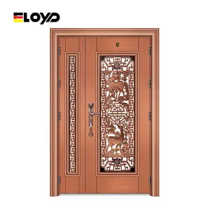 Eloyd Custom Anti-Theft Security Metal Modern Entry Front Door Security Used Exterior Steel Doors for Sale