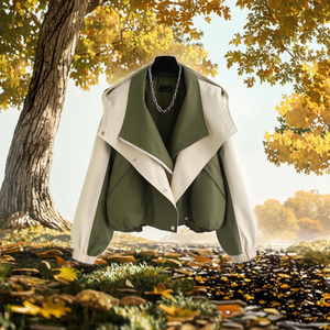 Abrigos de Mujer al por Mayor, Otoño/Invierno, Nuevos, Ecológicos, de Tela No Tejida, Casuales, Modernos, con Capucha, Holgados, de Longitud Media - Product Image 3