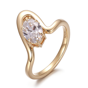 Provence Original Designer <b>Ring</b> 1.04ct Oval lab grown <b>diamond</b> <b>ring</b> OEM ODM 10k 14k 18 K gold custom fine jewellry manufacturer - Product Image 3