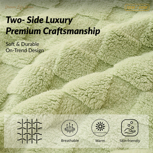 <span class=keywords><strong>Plaid</strong></span> Premium Double Couche Ultra Épais Haute Densité Toutes Saisons en Microfibre Jacquard 100% Polyester Lavable en Machine OEM - Product Image 5