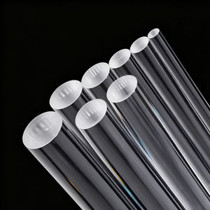 Asta in Vetro Borosilicato Temperato Trasparente Resistente al Calore per Lampwork, Asta in Vetro da 3mm per Lampade in Fibra, Asta in Vetro <span class=keywords><strong>Pyrex</strong></span> Colorato da 4m, Vendita all'Ingrosso - Product Image 2