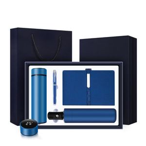 Artículos de Regalo Promocionales de Lujo, Set de Regalo de Cuaderno, Agenda Magnética de Cuero Sintético Negro para Oficina, Diario A5 con Caja - Product Image 5