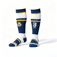 Chaussettes de football pour jeunes anti-humidité, hauteur genou, avec coussinet en silicone pour entraînement sur gazon synthétique, maximisant la traction – Échantillon gratuit