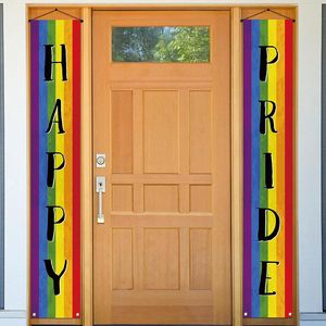 Striscione Arcobaleno per il Mese dell'Orgoglio LGBTQ, Decorazione da Appendere per Porta d'Ingresso, Parete, Interni ed Esterni - Product Image 6