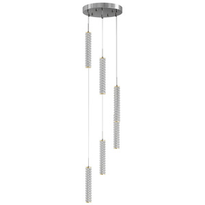 Modern Minimalist Long Line LED Chandelier Multi Head Pendant <b>Light</b> For Staircase Living Room Home Decor - Product Image 4