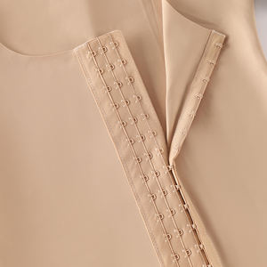 공장 아울렛 M-XL 3 색 전면 폐쇄 후크 탱크 탑 여성 와이드 어깨 스트랩 배꼽 제어 조끼 슬리밍 코르셋 - Product Image 5