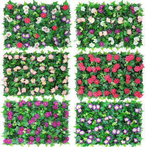 Panneaux muraux verts artificiels, murs végétaux en plastique pour enseignes de magasins, murs décoratifs et décoration intérieure - Product Image 1