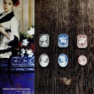 Cabochon en <span class=keywords><strong>Agate</strong></span> naturelle personnalisée, pierres précieuses, personnage d'animal classique, Portrait, <span class=keywords><strong>Agate</strong></span>, <span class=keywords><strong>camée</strong></span>, aristocrcratie, fabrication de bijoux à faire soi-même - Product Image 2