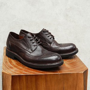 Nouvelle Tendance DSYX – Chaussures Homme en Cuir Véritable Brillant, Style Britannique Sportif Décontracté, à Enfiler, Légères, Antidérapantes et Respirantes pour l'Automne - Product Image 4