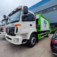 Chargeuse arrière, collecte des déchets, camions compacteurs d'ordures d'assainissement municipal, camion à compression, camion à ordures de compactage de 10 cubes