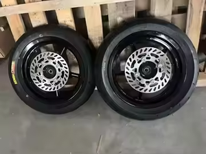 Bộ mâm xe Supermoto 12 inch màu đen mới, tương thích với Tuttio/Yozma/Razor/EM5, vỏ thay thế 110/<span class=keywords><strong>70</strong></span>-12&90/90-12 <span class=keywords><strong>120</strong></span>/<span class=keywords><strong>70</strong></span>-12 - Product Image 4