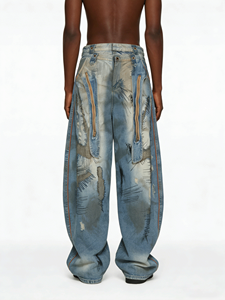 <strong>Women's</strong> <strong>Clothing</strong> 2025 Summer New <strong>Style</strong> Fashionable Personality Versatile High Waist Jeans - Product Image 3