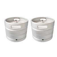 Fûts à bière empilables en acier inoxydable 304 de qualité alimentaire pour soudage MIG, norme DIN, finition mate, épaisseur 1,8 mm, durables