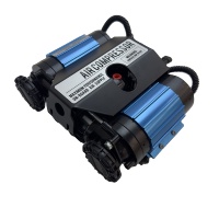 Dc 12v 44mm Double cylindre gonfleur de pneu haute Performance maximale 4x4 pompe à air embarquée alimentation double compresseur d'air de voiture