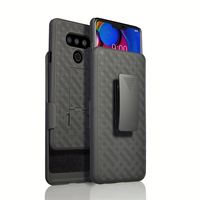 Étui de téléphone portable antichoc en acier inoxydable électroplaqué avec support pliable et cadre de protection d'appareil photo, en TPU et PC, pour robot, offert