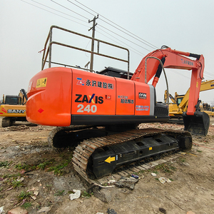 Mesin Konstruksi Teknik Jepang ZX240 ekskavator bekas TATA Hitachi 24 Ton mesin konstruksi tangan kedua kondisi bekerja dengan baik - Product Image 4