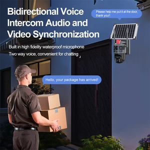 V380 Pro 4MP 8MP wifi ngoài trời CCTV <span class=keywords><strong>Camera</strong></span> năng lượng mặt trời đầy đủ màu sắc tầm nhìn ban đêm Hệ thống an ninh 4G Thẻ Sim lưu trữ đám mây 1 năm - Product Image 3