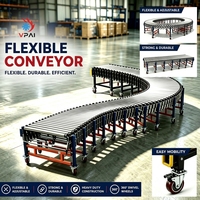Convoyeur à rouleaux motorisé flexible sur mesure, convoyeur à rouleaux pliable robuste pour un chargement et un déchargement rapides