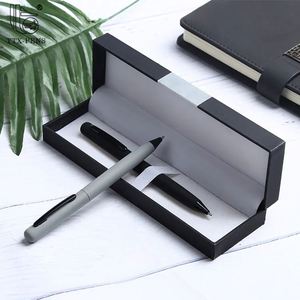 Custom Logo Promotional Hotel Simple Metal Frosted Soft Rubber Twisted Boligrafos Stylo Ball Point <b>Ballpoint</b> <b>Pens</b> - Product Image 4