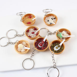 จี้รูปอาหารจำลอง ขนาด 3 ซม. สีทอง ชามเล็ก โมเดลก๋วยเตี๋ยว พวงกุญแจ ตกแต่งกระเป๋า ของเล่นจิ๋วรูปอาหาร ขนมขบเคี้ยว - Product Image 4