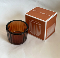 Vente en gros de porte-bougies à thé en verre transparent vide pour la décoration de mariage et la décoration de la maison