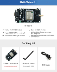 Carte de test du module Ebyte ODM RD400D UART 5.6Km 433MHz 30dBm TRIMTALK/TRIMMARK3/TRANSEOT - Product Image 6