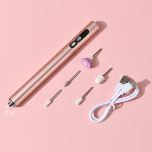 Portable Electric Nail <b>Grinder</b> With 5 Attachments USB Rechargeable For Home Use Nail Care Tool - Product Image 1