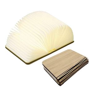 Creativo led colorato di legno pieghevole ha condotto la luce di notte <span class=keywords><strong>lampada</strong></span> <span class=keywords><strong>da</strong></span> <span class=keywords><strong>lettura</strong></span> tyvek libro di carta della novità della luce del libro della <span class=keywords><strong>lampada</strong></span> - Product Image 1