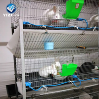 Cage à lapins en métal de haute qualité / Cage à lapins en aluminium construite au Kenya Ferme 18 portes Prix plus bas