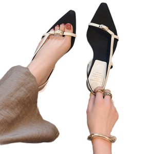 <span class=keywords><strong>Sandali</strong></span> e Ciabatte da <span class=keywords><strong>Donna</strong></span> con Punta Affusolata e Chiusura a Fibbia, Stile Semplice ed Elegante, Colore Rosso Sogno, Scarpe Primaverili con Tacco 3cm per il Pendolarismo - Product Image 5