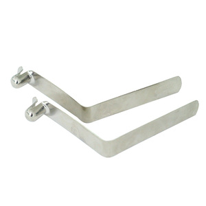 Nhà Máy Mùa Xuân Các Bộ Phận Máy V Hình Dạng Kim Loại Mùa Xuân Clip Nút Thép Không Gỉ Lều Cực Mùa Xuân Clip Nút - Product Image 2