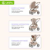 Vente en gros de landau de luxe 4 en 1 pour bébé système de voyage bidirectionnel bon marché poussette 3 en 1 portable pour bébés
