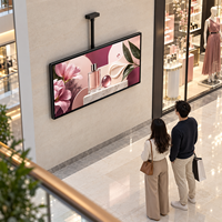 Écran d'affichage numérique mural Android 43 pouces, lecteur LCD non tactile avec animations et graphiques pour hall d'hôtel, centre commercial