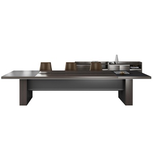 Table de réunion de bureau de forme rectangulaire intelligente au design moderne en panneau de bois pour l'école et la maison - Product Image 6