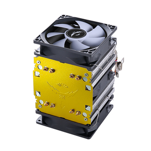 Enfriador de <span class=keywords><strong>CPU</strong></span> QiuzAim de 3 ventiladores de doble Torre, 4 tubos de calor compatibles con Intel AMD RGB Lighting 12V <span class=keywords><strong>Gaming</strong></span> Cooling x79 x99 <span class=keywords><strong>PC</strong></span>, tubo de cobre - Product Image 5