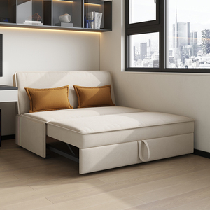 Foldable <b>Sofa</b> <b>Bed</b> Dual Use Multifunctional Pull Out Design <b>Single</b> Double Size For Small Living Room Study Bedroom Home Furniture - Product Image 2