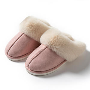 Chaussons d'intérieur et d'extérieur en suè<span class=keywords><strong>de</strong></span> fourré pour hommes, femmes et couples, protection automne-hiver avec semelle extérieure en EVA - Product Image 6