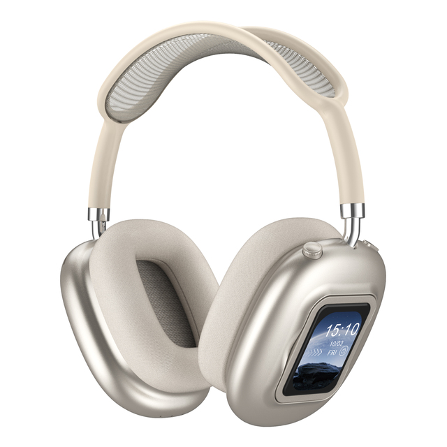Hot Sale Over-Ear Dynamic Headphones ANC Touch Screen BT6.0 Low Latency 35H HiFi Travel Gaming Headset Magnetic Washable Ear